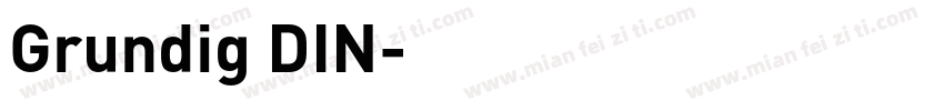 Grundig DIN字体转换